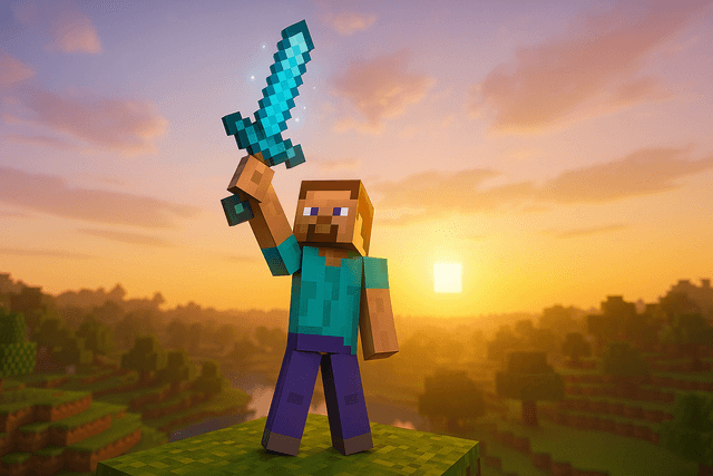Image of the best enchanted sword in Minecraft