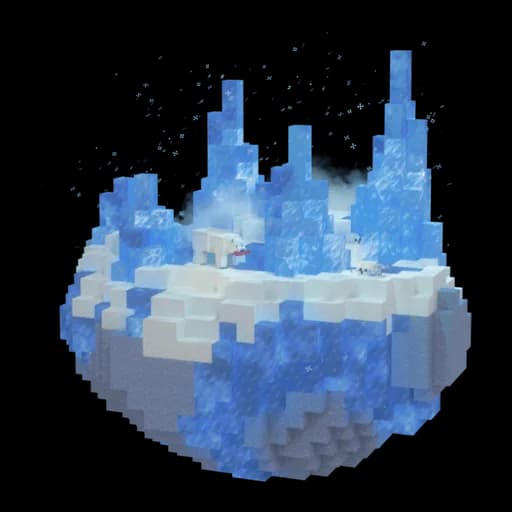 Zasnežená tundra s ľadovými ostňami image
