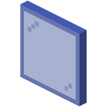 Blue Stained Glass Pane