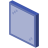 Blue Stained Glass Pane image
