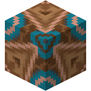 Brunglaseret terrakotta image