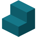 Cyan Concrete Stairs