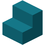 Cyan Concrete Stairs