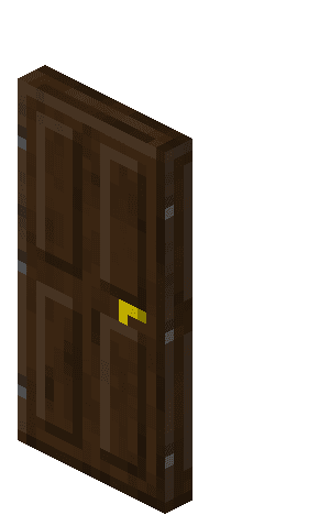 Dør af mørkt egetræ image