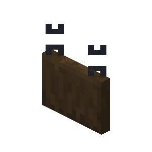 Hængende kilt af mørkt egetræ image