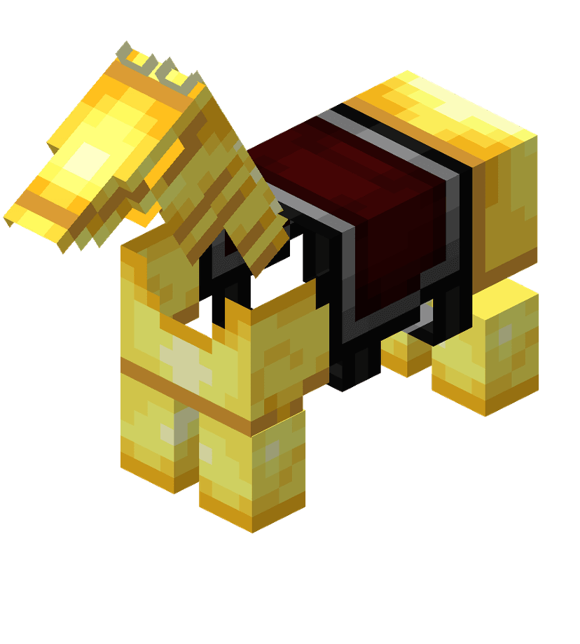 Armure de cheval en or