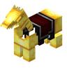 Armure de cheval en or