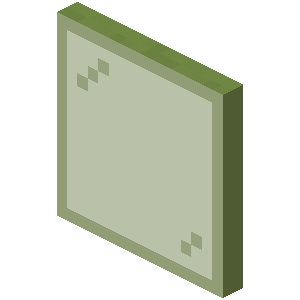 Green Stained Glass Pane