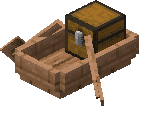 Човен із тропічного дерева зі скринею image