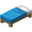 Cama azul claro