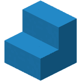 Light Blue Concrete Stairs
