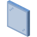 Light Blue Stained Glass Pane