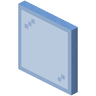 Light Blue Stained Glass Pane image