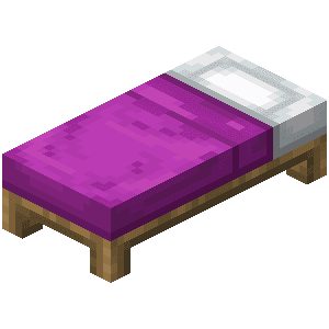 Magentarød seng image