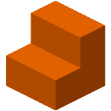 Orange Concrete Stairs