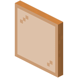 Orange Stained Glass Pane