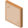 Orange Stained Glass Pane image