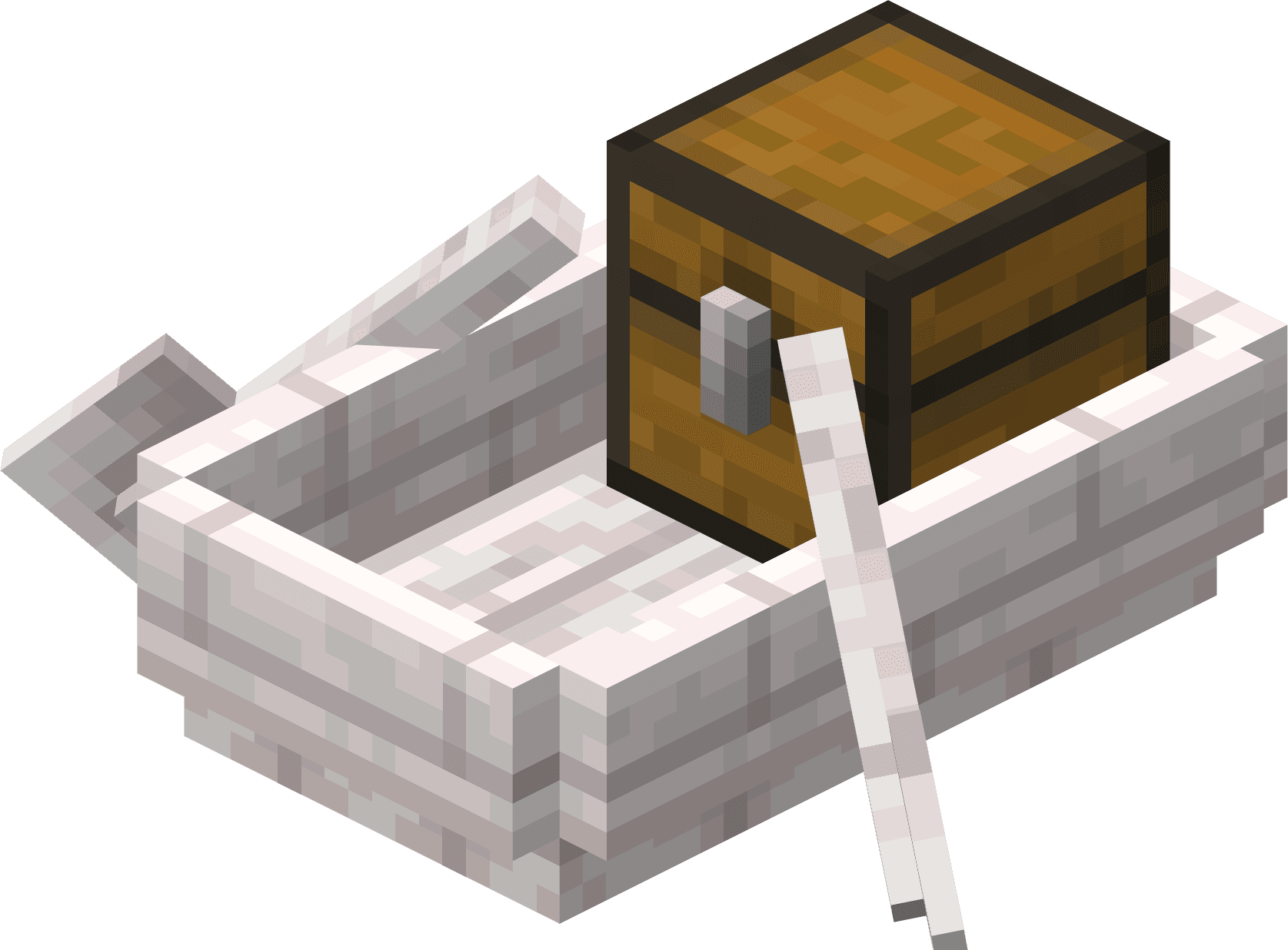 Човен із блідого дуба зі скринею image