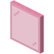 Rosa farget glassrute
