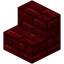 Escaleras de ladrillos del Nether rojos