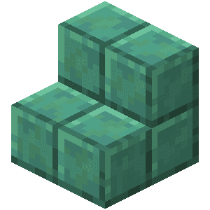 Vokset oxideret tilskåret kobbertrappe image