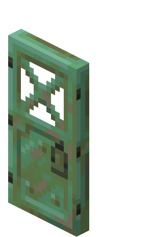 Vokset forvitret kobberdør image