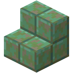 Vokset forvitret tilskåret kobbertrappe image