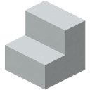 White Concrete Stairs