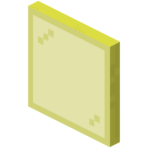 Yellow Stained Glass Pane
