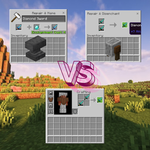 Image of repair methods in Minecraft