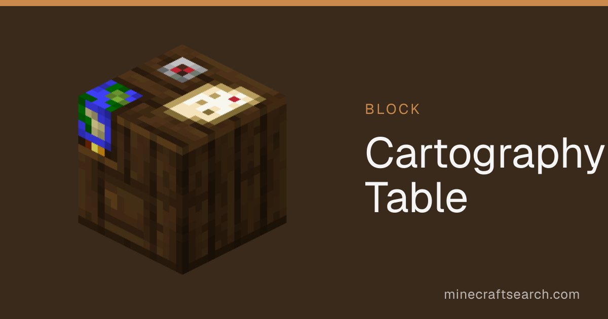 Cartography Table in Minecraft: Crafting Recipe & Uses