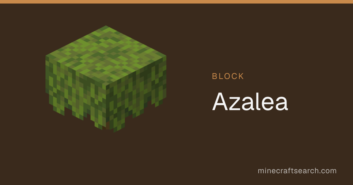 Azalea in Minecraft: Recipe & Uses