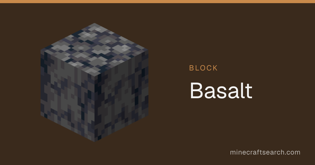 Basalt in Minecraft: Recipe & Uses
