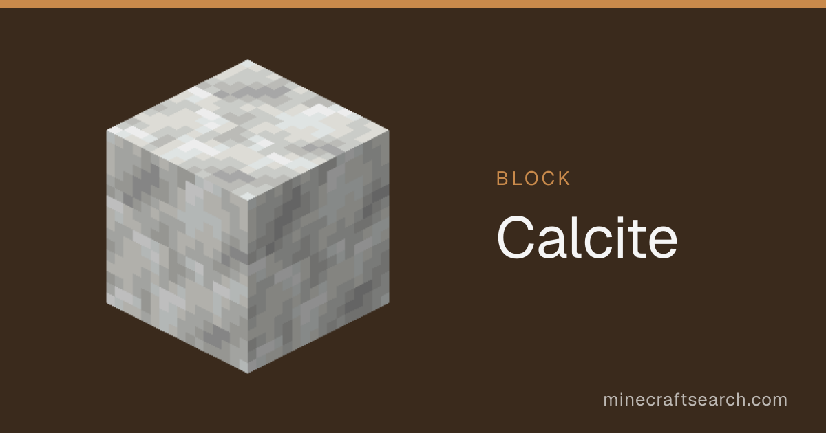 Calcite in Minecraft: Recipe & Uses