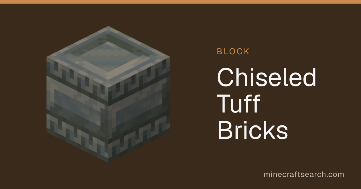 Chiseled Tuff Bricks in Minecraft: Recipe & Build Ideas