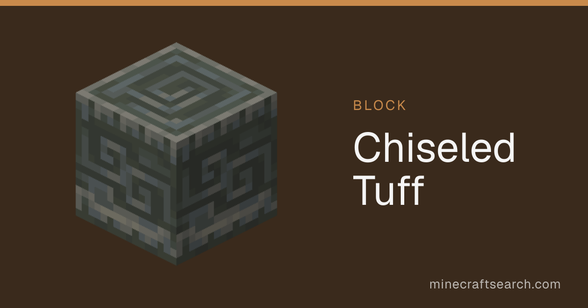 Chiseled Tuff in Minecraft: Recipe & Build Ideas