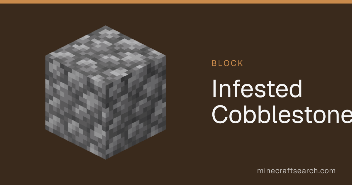 Infested Cobblestone in Minecraft: Recipe & Build Ideas