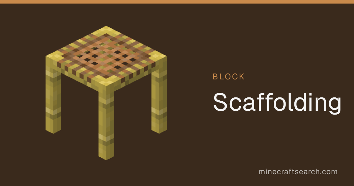 Scaffolding in Minecraft: Recipe & Uses
