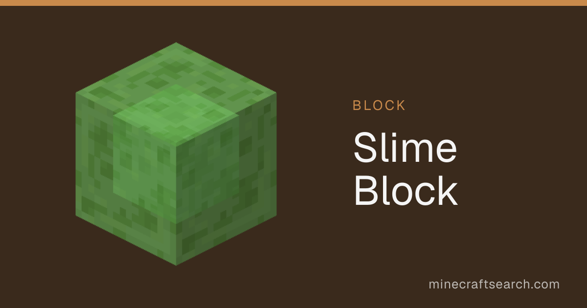 Slime Block in Minecraft: Recipe & Uses