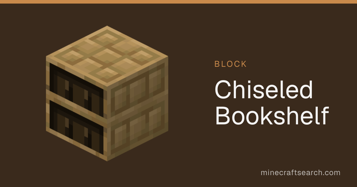 Chiseled Bookshelf in Minecraft: Uses, Recipe & How to Make
