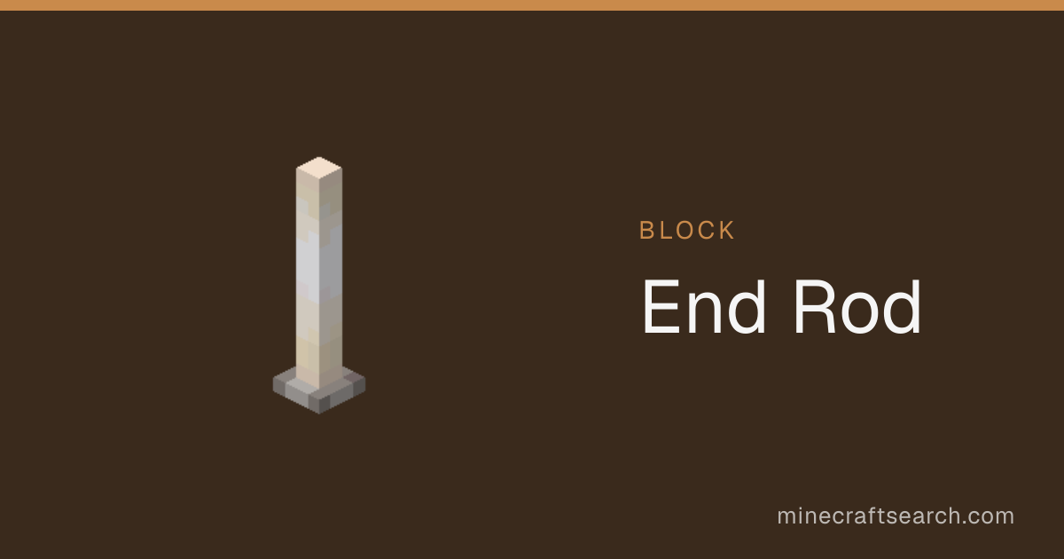 End Rod in Minecraft: Uses, Recipe & How to Make