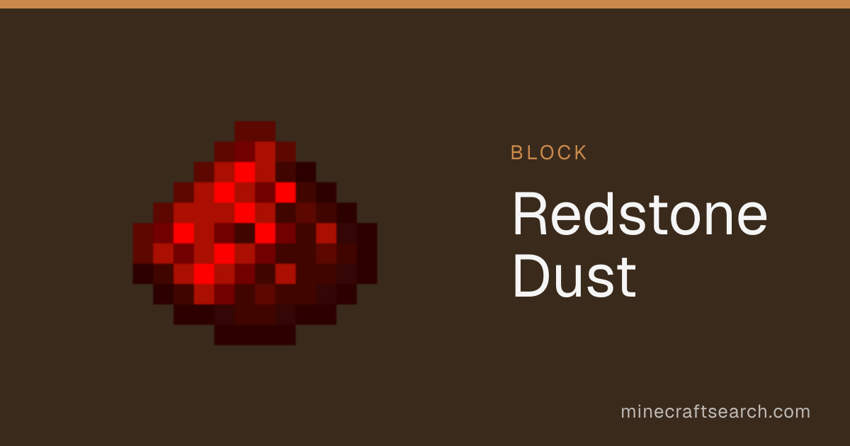Redstone Dust in Minecraft: Redstone Uses & Recipe