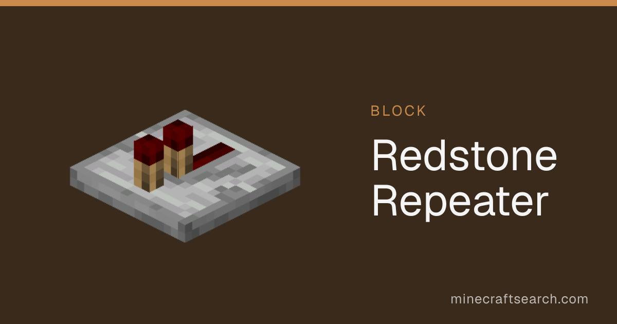 Redstone Repeater in Minecraft: Redstone Uses & Recipe