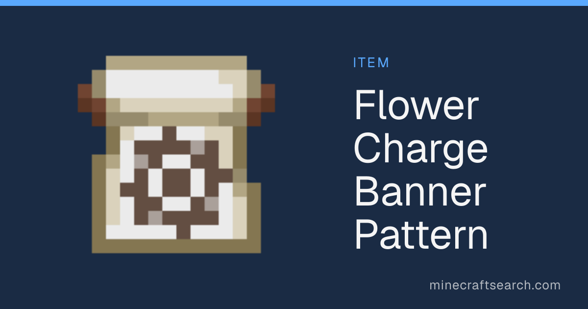 Flower Charge Banner Pattern in Minecraft