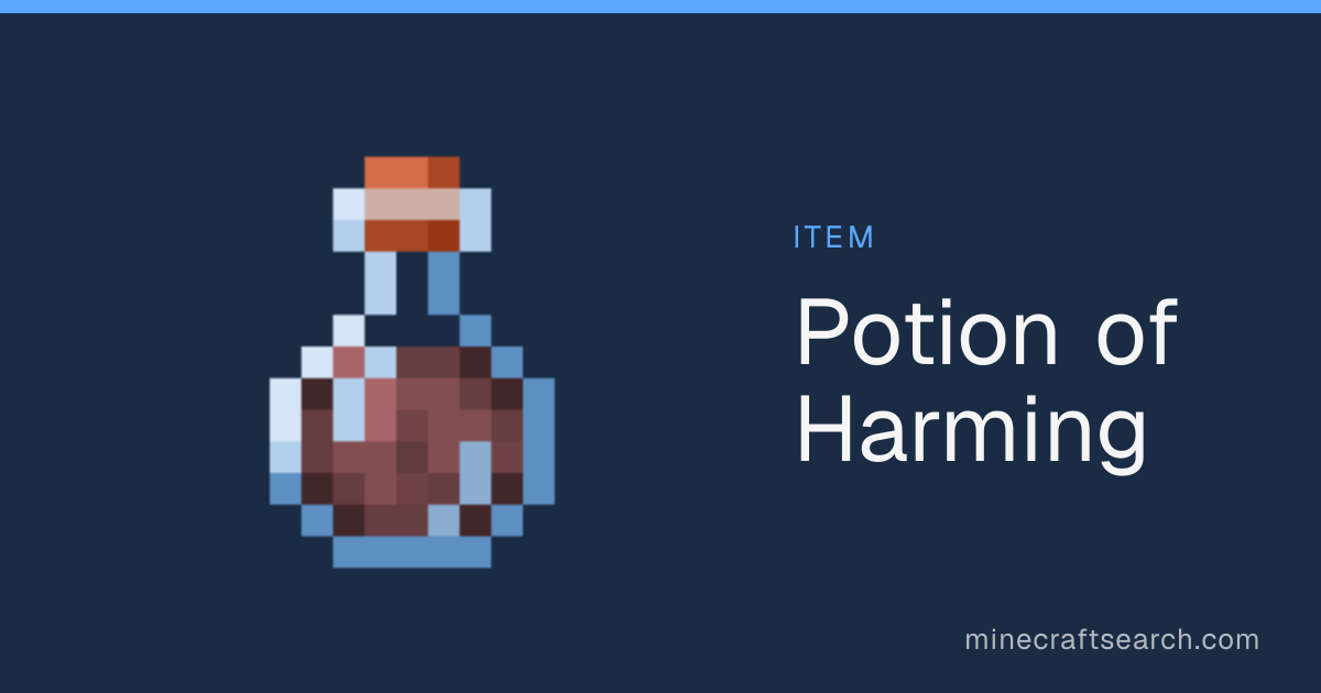 Potion of Harming Potion in Minecraft: Effects & Brewing