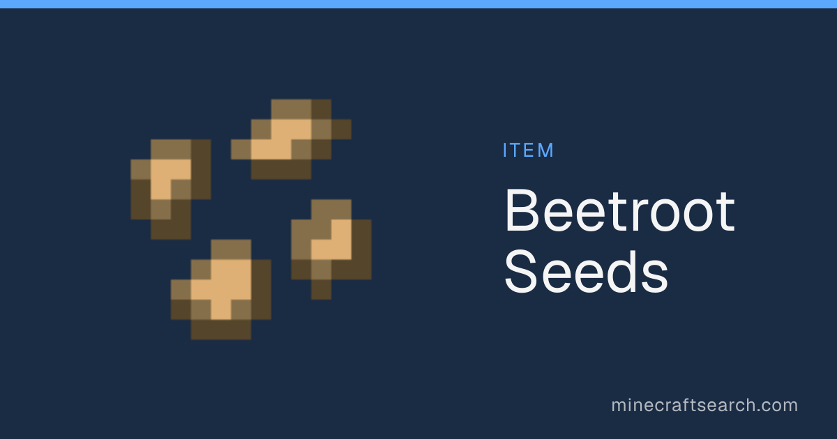 Beetroot Seeds in Minecraft: How to Grow, Plant & Find