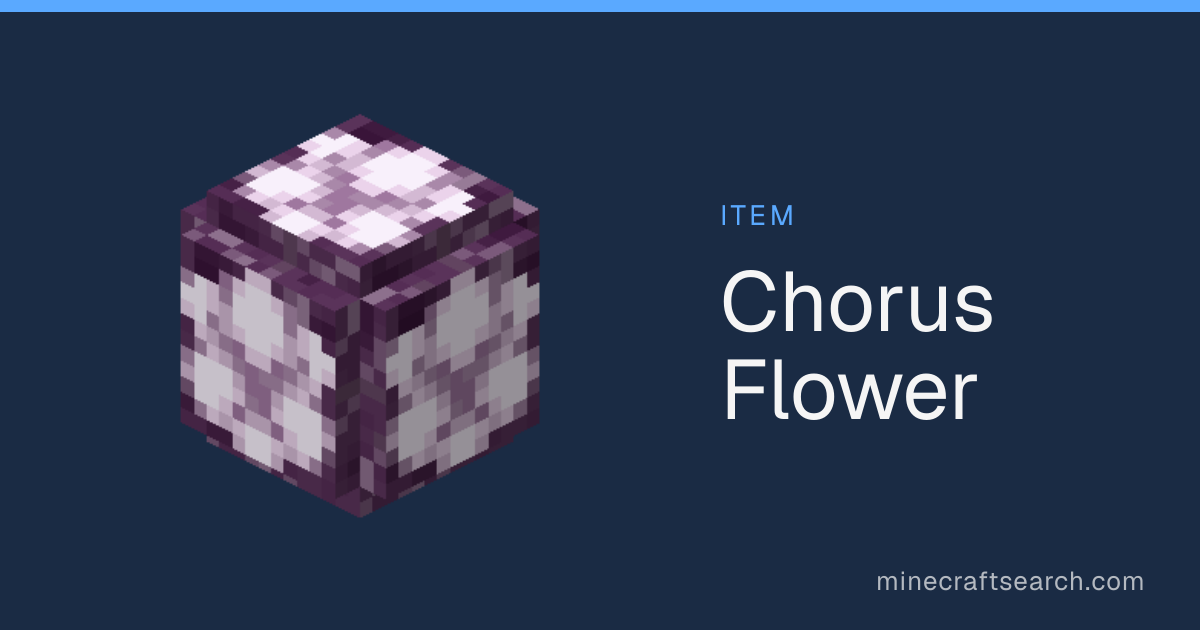 Chorus Flower in Minecraft: How to Grow, Plant & Find