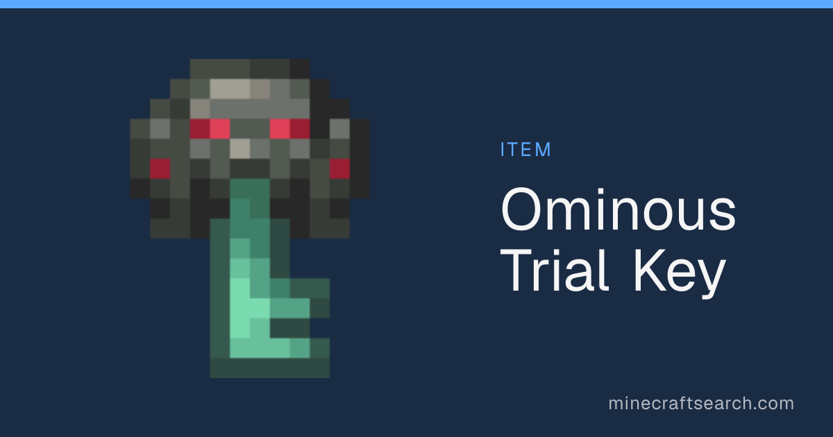 Ominous Trial Key in Minecraft: Tool Stats, Recipe & Uses