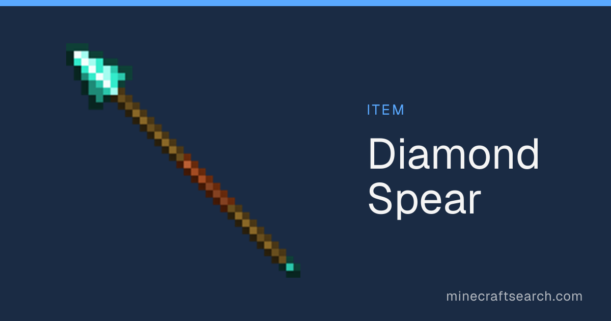 Diamond Spear — Stats, Combat Modes & Uses in Minecraft