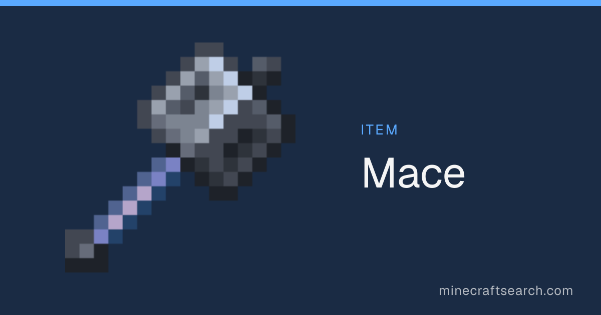 Mace in Minecraft: Damage, Crafting & Combat